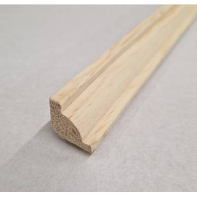 Coving decorative trim moulding 20x20mm 2.4m beading wooden timber edging Pine